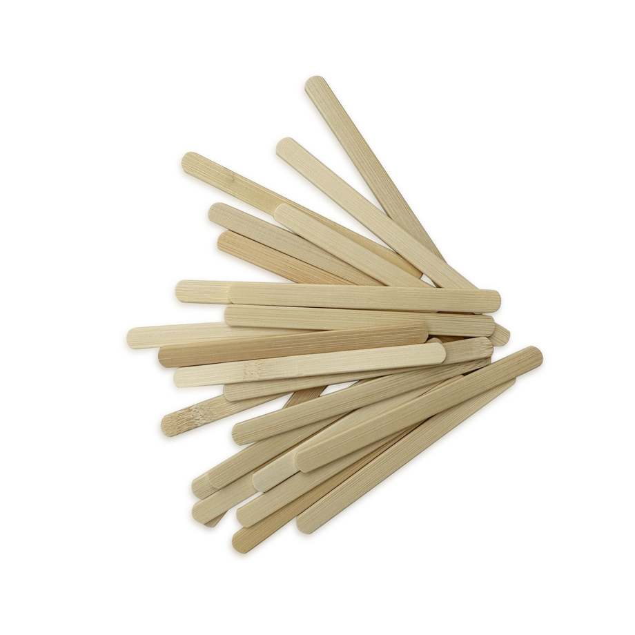bambus shop 24 Bambus Ersatzstäbchen für Glace (24 Stück) – Wert&Voll