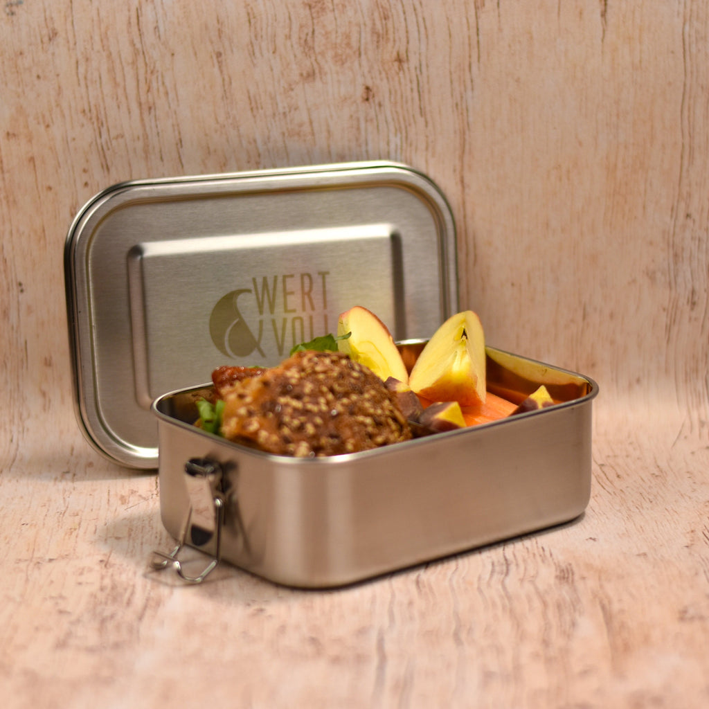 Auslaufsichere Lunchboxen aus Edelstahl ohne Schadstoffe – Wert&Voll
