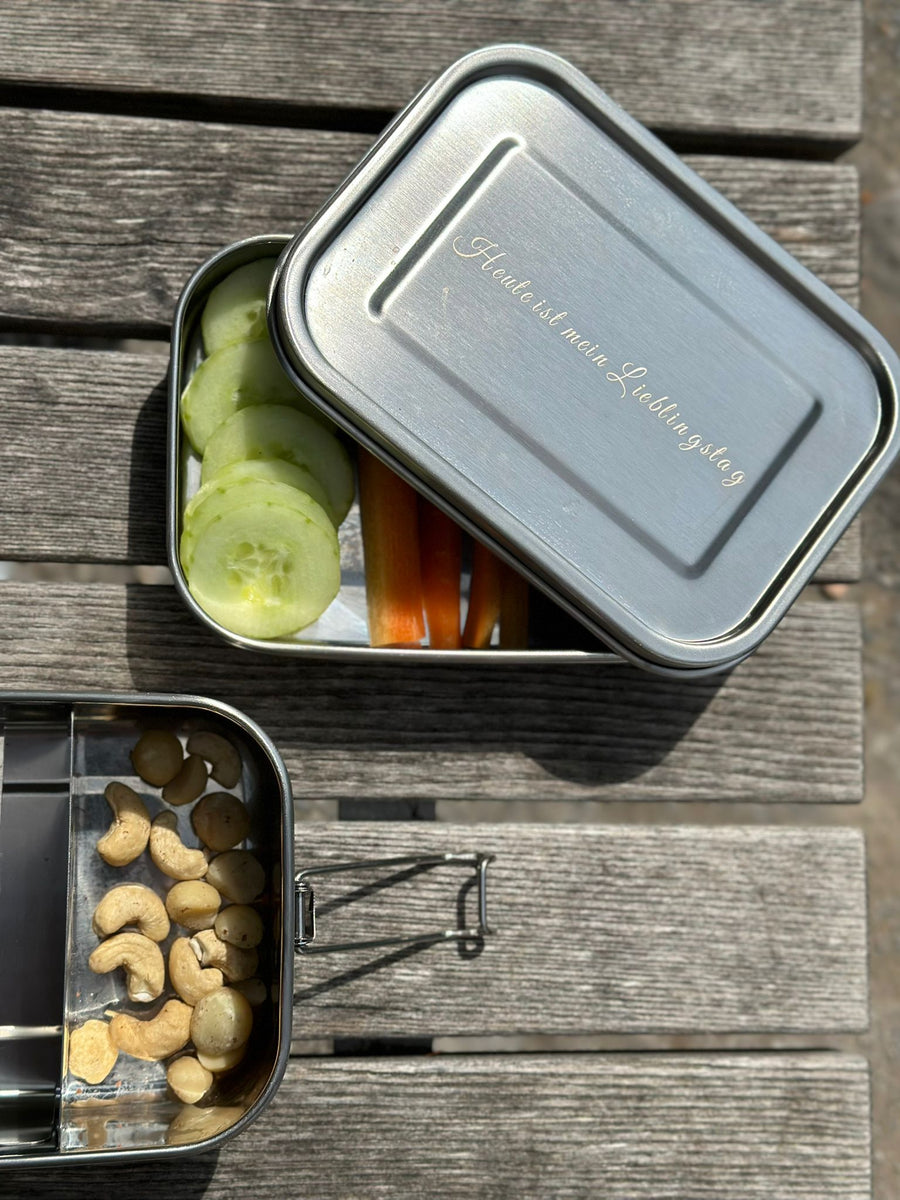 Wert&Voll - Auslaufsichere Lunchbox 800ml mit Gravur