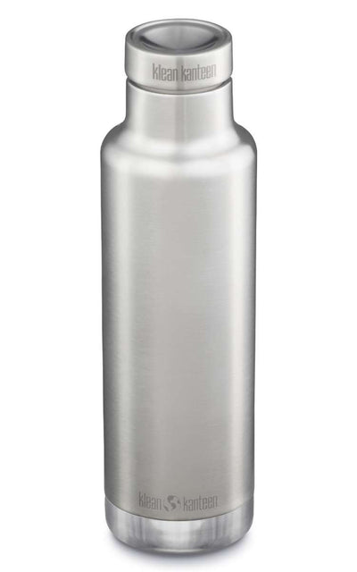 Klean Kanteen Isolierflasche 750 ml Pour Through Cap Edelstahl matt