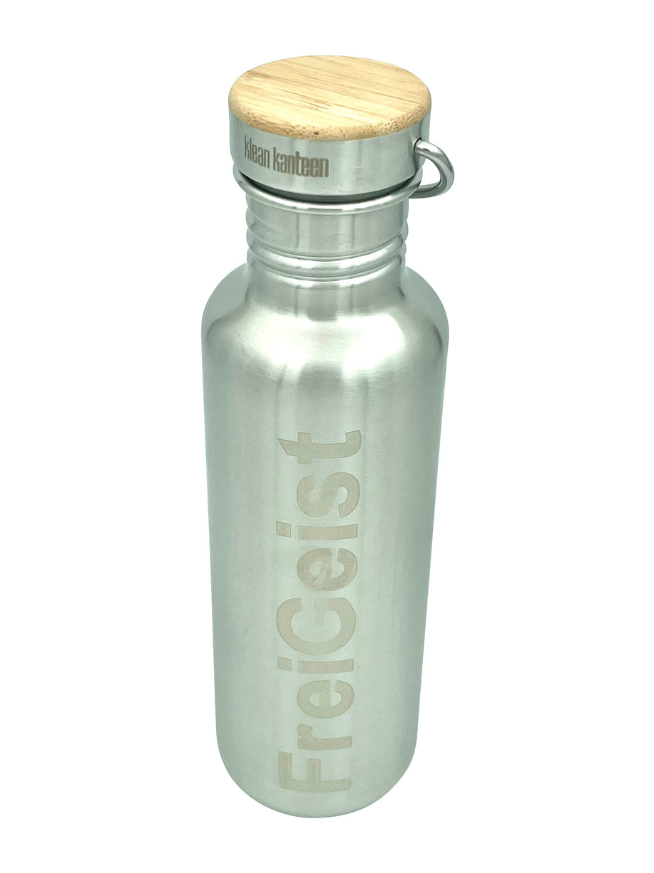Klean Kanteen Trinkflasche Classic Reflect 800 ml Bambus Deckel Edelst –  Wert&Voll