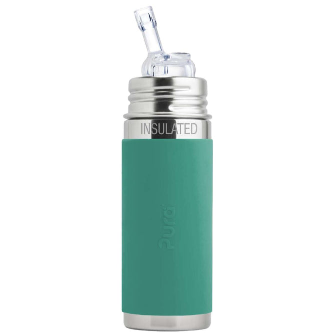 Pura Strohhalmflasche isoliert 260ml Mint – Wert&Voll